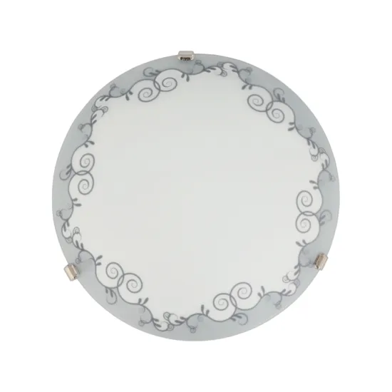 Klausen Cezar D300 fehér-szürke mennyezeti lámpa (KL6023) E27 1 izzós IP20