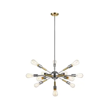 Klausen Comet 12 króm függesztett lámpa (109000) E27 12 izzós IP20