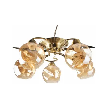 Klausen Crinkle 5 antik bronz mennyezeti lámpa (LY-3438) E27 5 izzós IP20