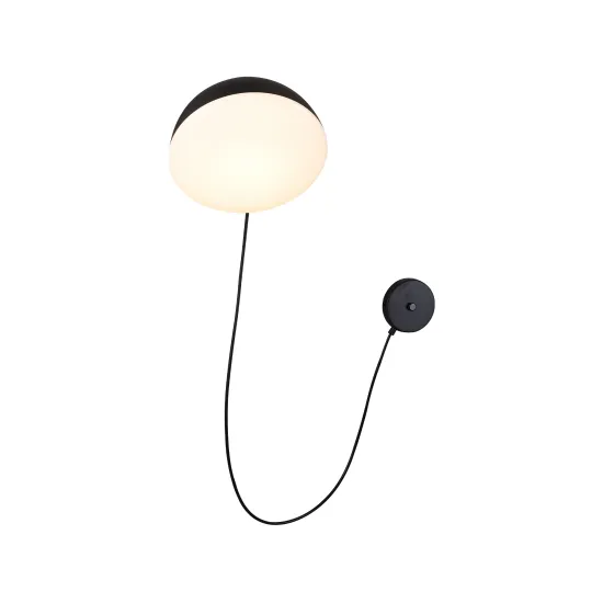 Klausen Crowd AP1 fekete LED fali lámpa (101022) LED 1 izzós IP20