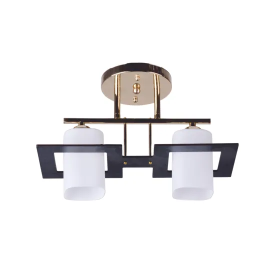 Klausen Cube 2 arany-wenge mennyezeti lámpa (LY-3105) E27 2 izzós IP20