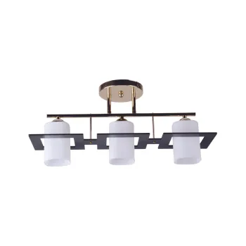 Klausen Cube 3 arany-wenge mennyezeti lámpa (LY-3106) E27 3 izzós IP20