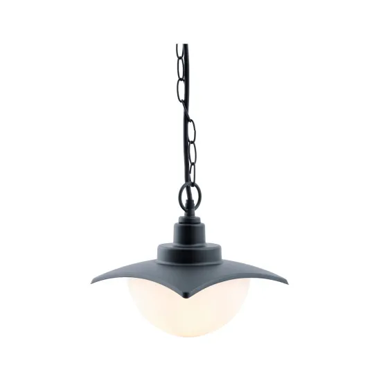 Klausen Derby 7 fekete kültéri függesztett lámpa (KL137000) E27 1 izzós IP44