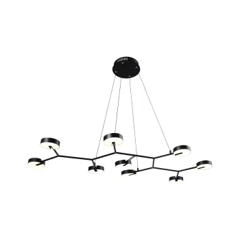 Klausen Drifter 9 matt fekete LED függesztett lámpa (149002) LED 1 izzós IP20