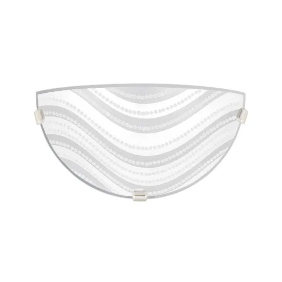 Klausen Dune 1/2 fehér-ezüst fali lámpa (LY-6077) E27 1 izzós IP20