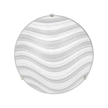 Klausen Dune 25 fehér-ezüst mennyezeti lámpa (LY-6074) E27 1 izzós IP20