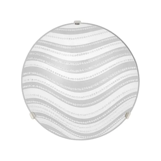 Klausen Dune 25 fehér-ezüst mennyezeti lámpa (LY-6074) E27 1 izzós IP20