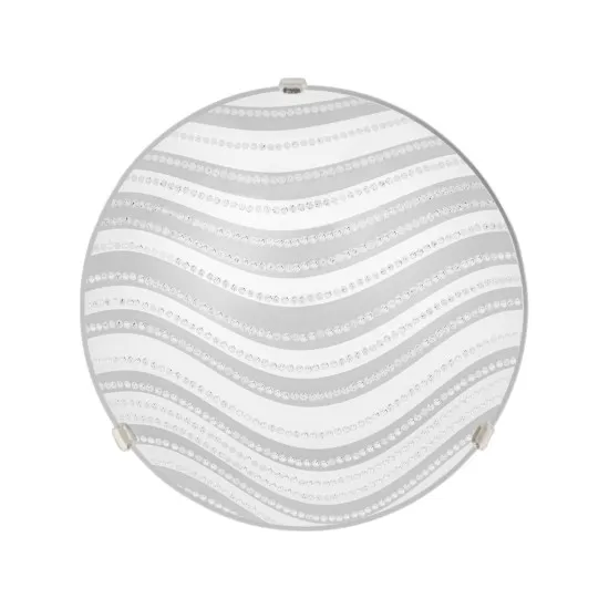 Klausen Dune 30 fehér-ezüst mennyezeti lámpa (LY-6075) E27 1 izzós IP20