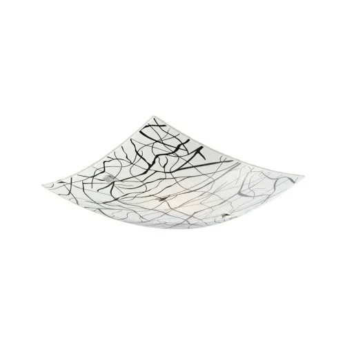 Klausen Elysia 300 fehér-fekete mennyezeti lámpa (KL5812) E27 2 izzós IP20