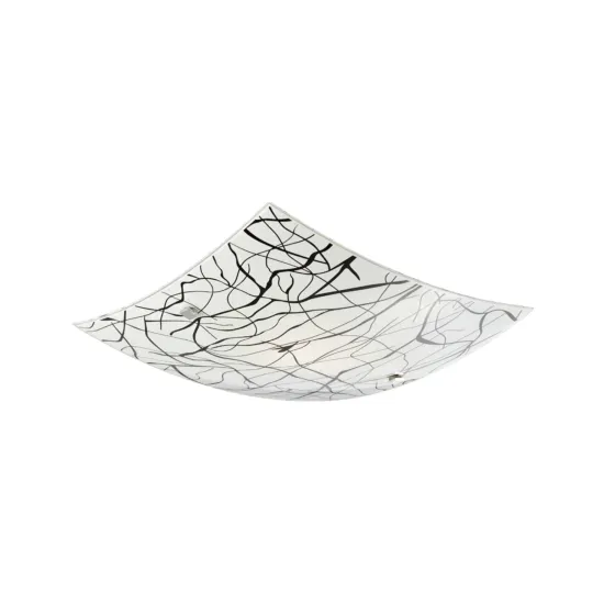 Klausen Elysia 300 fehér-fekete mennyezeti lámpa (KL5812) E27 2 izzós IP20