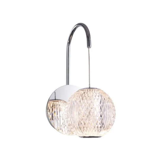 Klausen Esmond AP1 króm LED falikar (141013) LED 1 izzós IP20