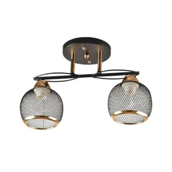 Klausen Fall 2 fekete-arany mennyezeti lámpa (LY-3440) E27 2 izzós IP20