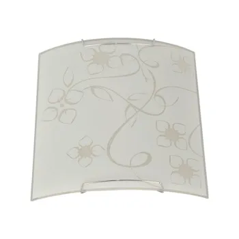 Klausen Fiori 275 fehér-króm fali lámpa (KL8023) E27 1 izzós IP20