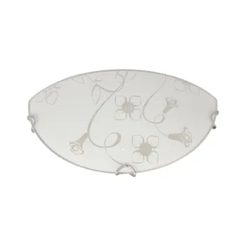 Klausen Fiori D300/2 fehér-króm fali lámpa (KL8020) E27 1 izzós IP20