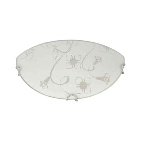 Klausen Fiori D300/2 fehér-króm fali lámpa (KL8020) E27 1 izzós IP20