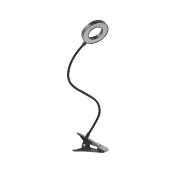 Klausen Flex fekete LED csiptetős lámpa (KL148009) LED 1 izzós IP20