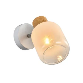 Klausen Gentle AP1 fehér-natúr falikar (KL161015) E27 1 izzós IP20