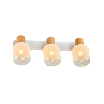 Klausen Gentle PL3 fehér-natúr falikar (KL163015) E27 3 izzós IP20