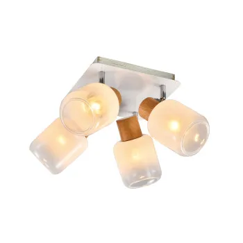 Klausen Gentle PL4 fehér-natúr mennyezeti lámpa (KL164005) E27 4 izzós IP20