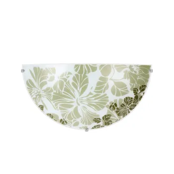 Klausen Grace D300/2 fehér-zöld fali lámpa (KL5822) E27 1 izzós IP20