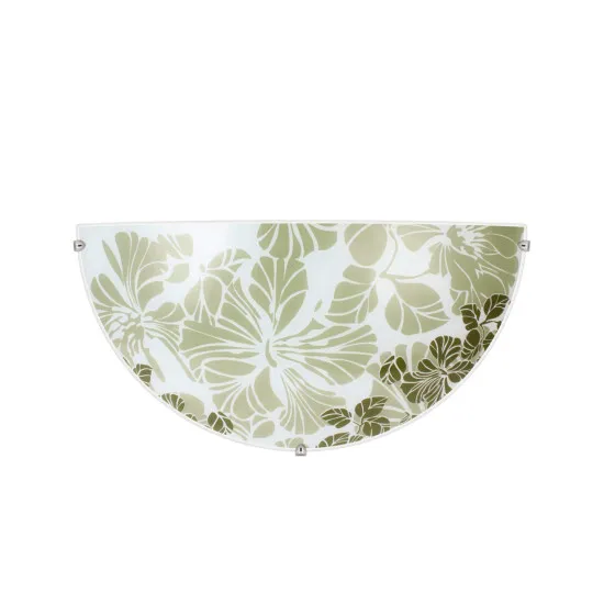 Klausen Grace D300/2 fehér-zöld fali lámpa (KL5822) E27 1 izzós IP20