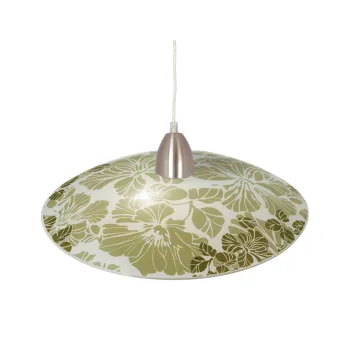 Klausen Grace D400/S fehér-zöld függesztett lámpa (KL5844) E27 1 izzós IP20