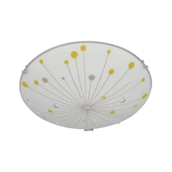 Klausen Halley D300 fehér-szürke mennyezeti lámpa (KL8026) E27 1 izzós IP20