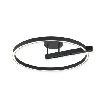 Klausen Himera PL1 fekete LED mennyezeti lámpa (KL140029) LED 1 izzós IP20