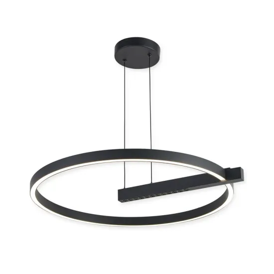 Klausen Himera SP1 fekete LED függesztett lámpa (KL142081) LED 1 izzós IP20