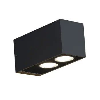 Klausen Hunter 2 fekete LED kültéri fali lámpa (KL121057) LED 1 izzós IP54