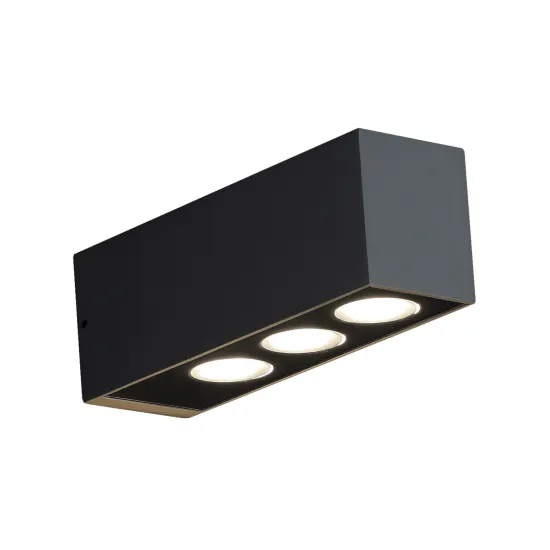 Klausen Hunter 3 fekete LED kültéri fali lámpa (KL121058) LED 1 izzós IP54