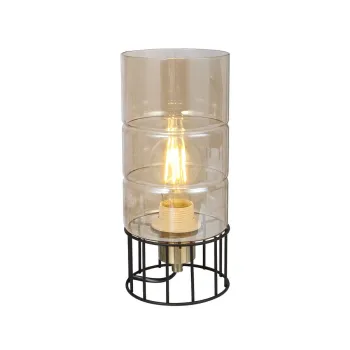 Klausen Ideal TL1 fekete-sárgaréz asztali lámpa (KL108015) E27 1 izzós IP20