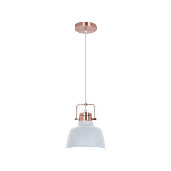Klausen Industry SP1 szürke-réz függesztett lámpa (KL6246) E27 1 izzós IP20