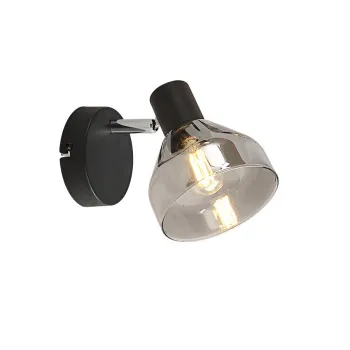 Klausen Intim AP1 fekete fali lámpa (KL161004) E14 1 izzós IP20