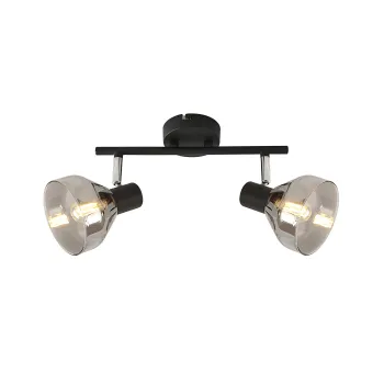 Klausen Intim AP2 fekete mennyezeti lámpa (KL162004) E14 2 izzós IP20