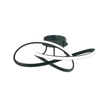 Klausen Intrigue PL1 fekete LED mennyezeti lámpa (KL140020) LED 1 izzós IP20