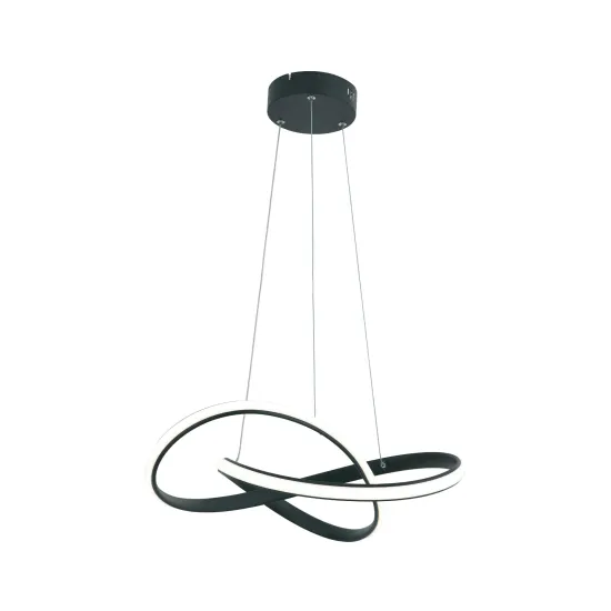 Klausen Intrigue SP1 fekete LED függesztett lámpa (KL142046) LED 1 izzós IP20