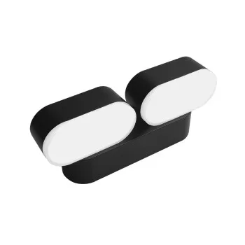 Klausen Joker 2 fekete LED kültéri fali lámpa (KL121048) LED 2 izzós IP54