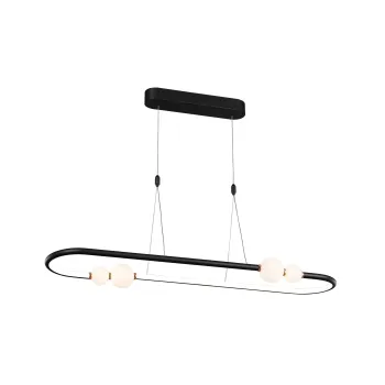 Klausen Juniper matt fekete LED függesztett lámpa (142037) LED 1 izzós IP20