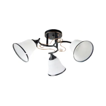 Klausen Kami 3 fekete-arany mennyezeti lámpa (LY-3355) E27 3 izzós IP20