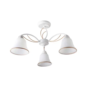 Klausen Kelly 3 fehér-arany mennyezeti lámpa (LY-3266) E27 3 izzós IP20