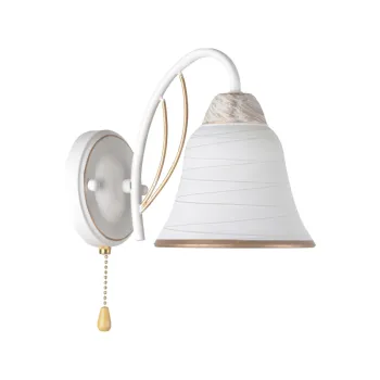 Klausen Kelly AP1 fehér-arany falikar (LY-3268) E27 1 izzós IP20