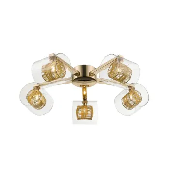 Klausen Klass PL5 arany mennyezeti lámpa (140010) G9 5 izzós IP20