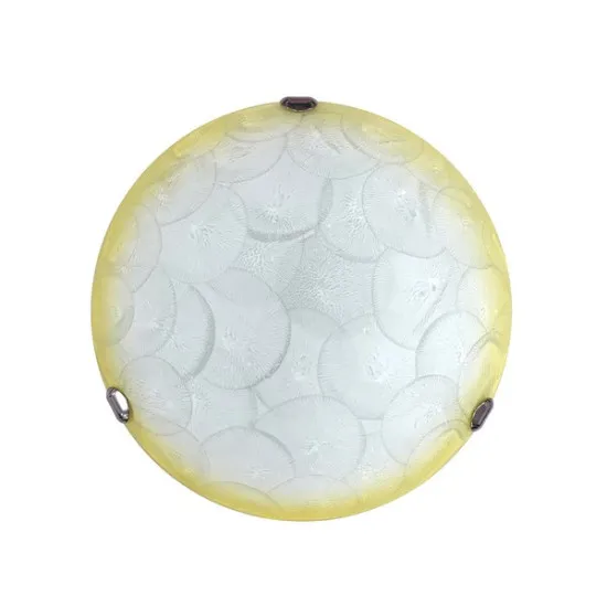 Klausen Lana D400 fehér-sárga mennyezeti lámpa (KL100020) E27 2 izzós IP20