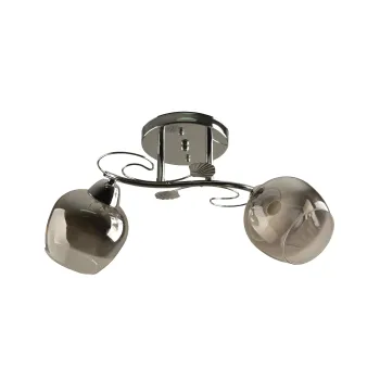 Klausen Leno PL2 króm mennyezeti lámpa (KL100039) E27 2 izzós IP20