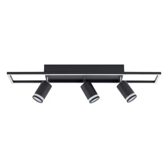 Klausen Leyla PL3 fekete LED mennyezeti spotlámpa (KL163020) LED+GU10 1+3 izzós IP20