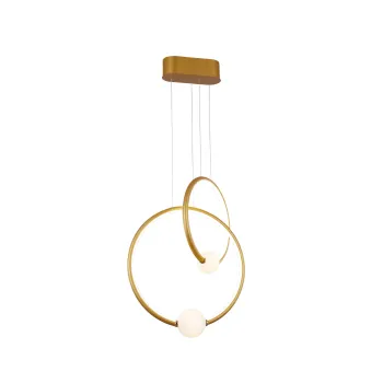 Klausen Liv matt arany LED függesztett lámpa (142040) LED 1 izzós IP20