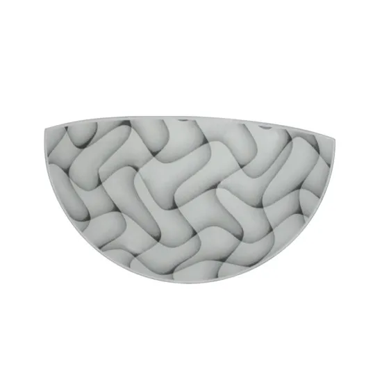 Klausen Lunar D300/2 fehér-fekete fali lámpa (LY-6102) E27 1 izzós IP20