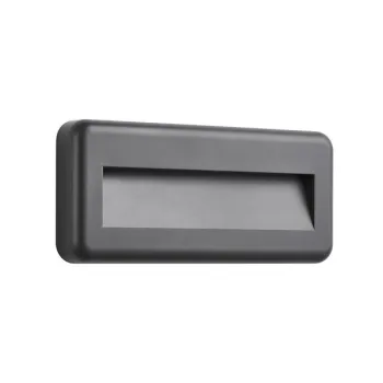 Klausen Lunera D szürke kültéri LED lépcsővilágító lámpa (KL121053) LED 1 izzós IP65