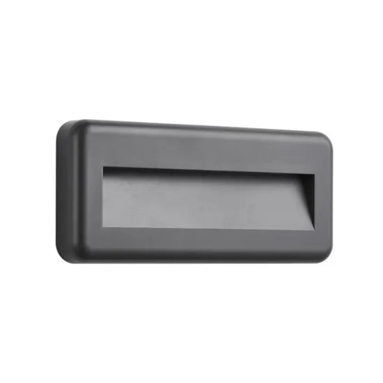 Klausen Lunera D szürke kültéri LED lépcsővilágító lámpa (KL121053) LED 1 izzós IP65